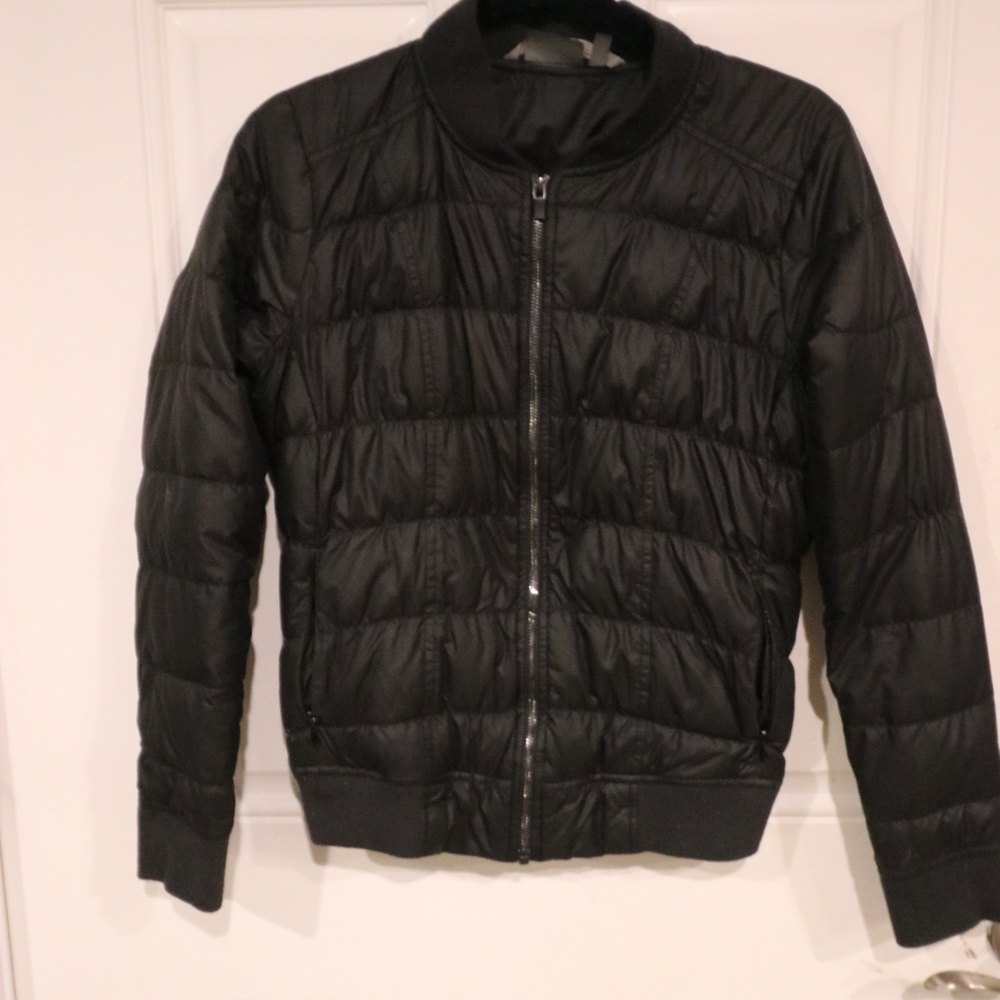 Altheta Black Puffy Down Jacket